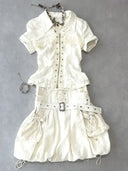 Bold Style Two Piece Dress Set For Teens