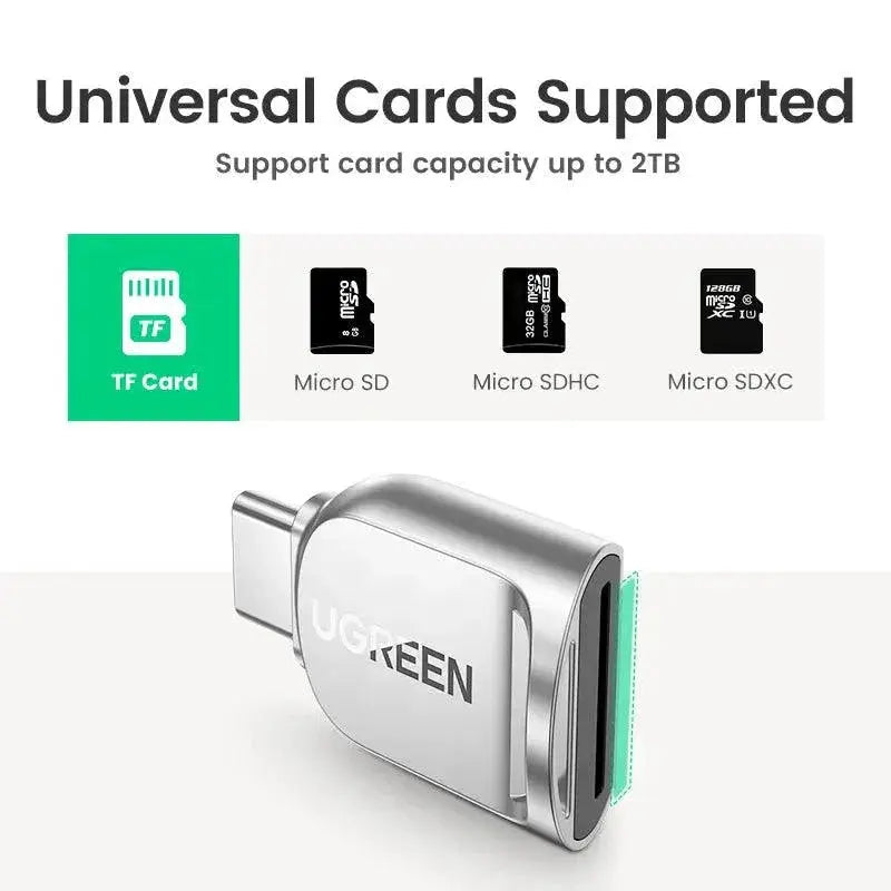 USB-C Micro SD Card Reader Ultra Fast Data Transfer