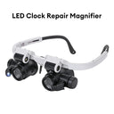 Head-Mounted Microscope Telescopic Jeweler Magnifier 8x 15x 23x