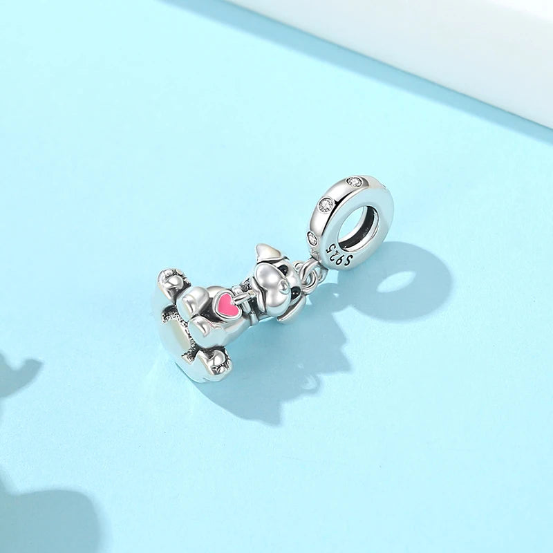 Sterling Silver Charm Love Pets