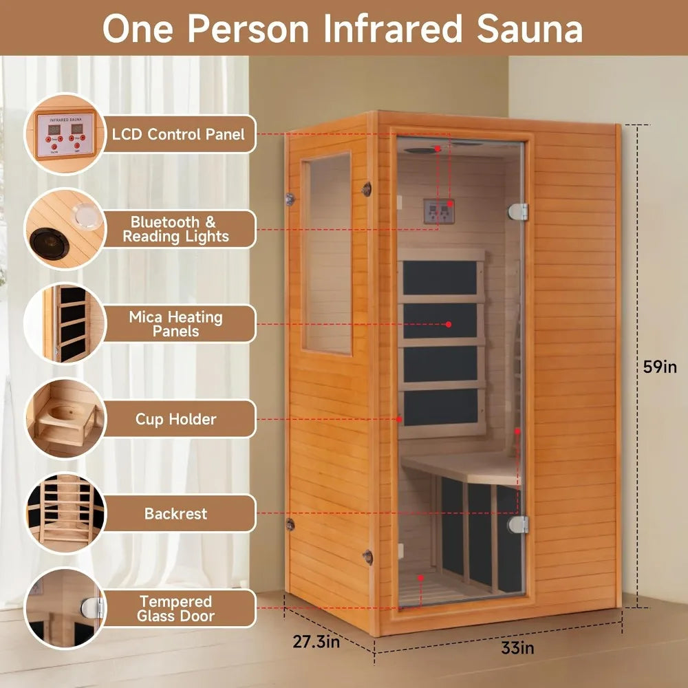 Hemlock Indoor Sauna Cabin