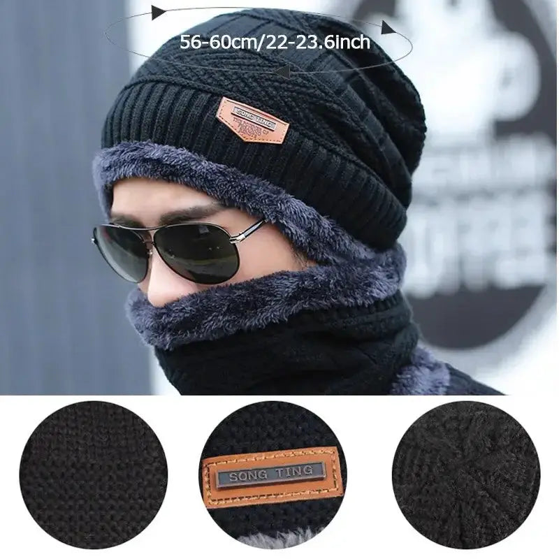 Unisex Winter Beanies Skullies Wool Hats Caps For Men Women