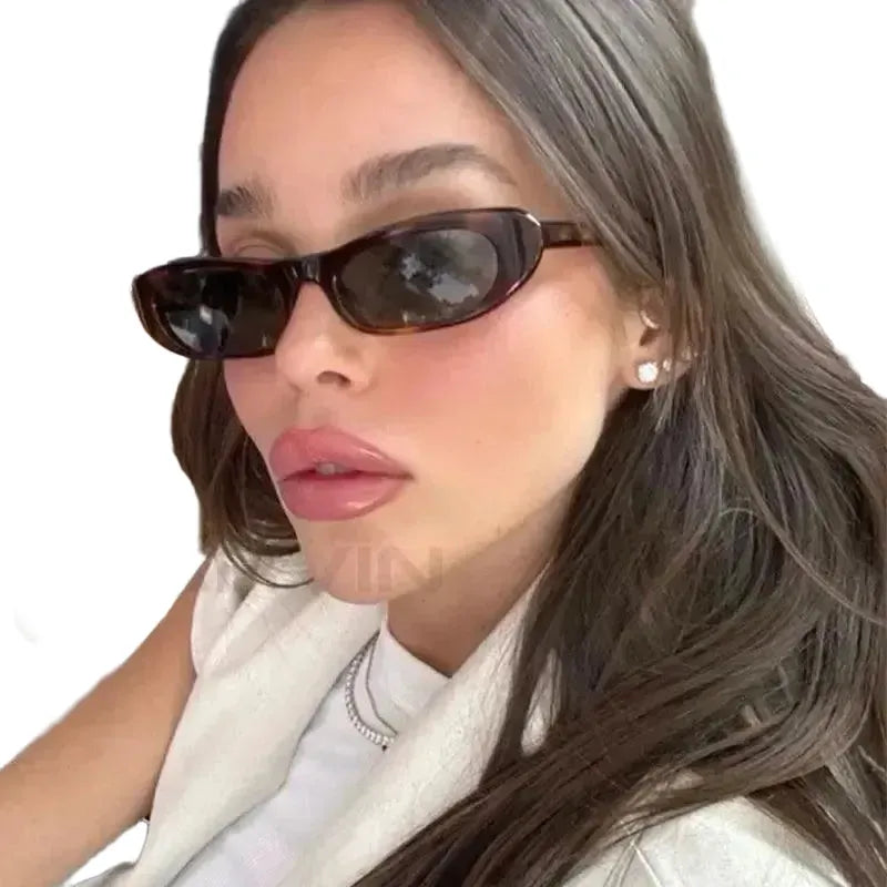 Chic Cat Eye Sunglasses 2023 Oval Black Eyewear For Women