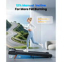 Portable 2 5HP Treadmill Desk 12 Percent Incline 4 In 1