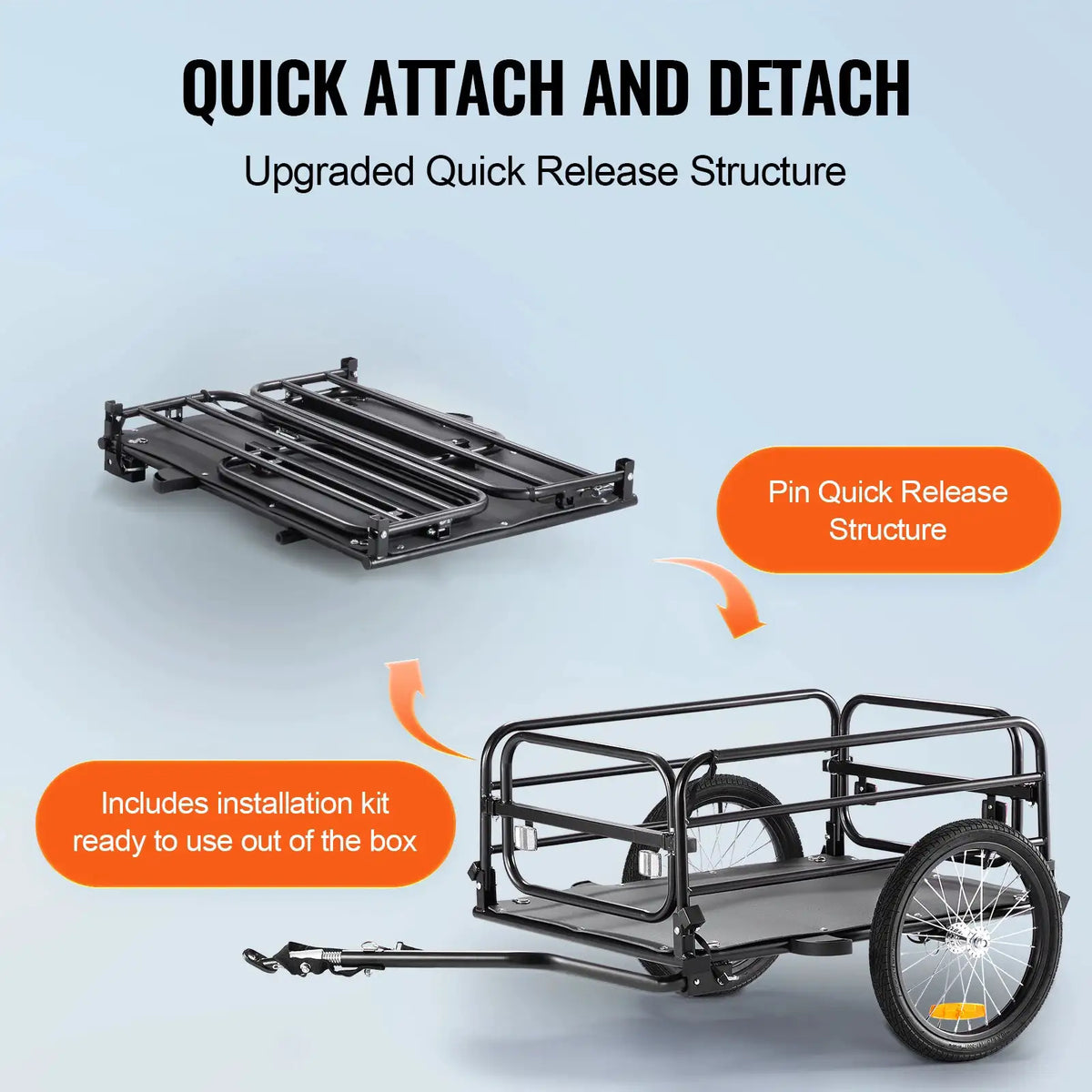 Foldable Bike Cargo Trailer LB — product image 5