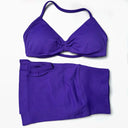 Seamless Yoga Set Women Strappy Bra High Waist