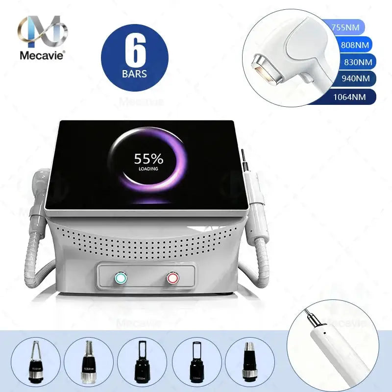 808nm Diode Laser High Efficiency Hair Removal Machine 5 Waves Painless Permanent Portable 5000W Beauty Salon Cooling Handle