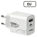 Compact GaN Charger - 120W Dual Port Fast Charge