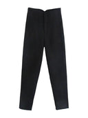 Vintage High-Waist Zipper Fly Trousers for Stylish Women