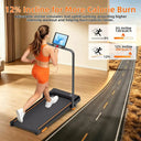 Under Desk Walking Pad Treadmill 3 HP Foldable 12 Percent Incline