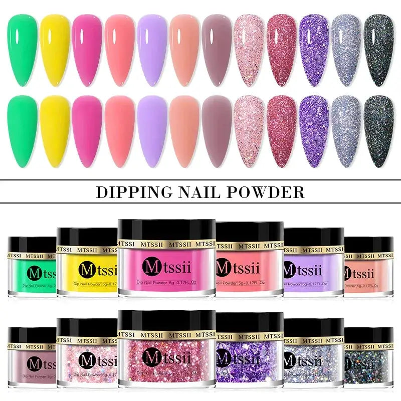 Sparkling Nude Pink Dipping Nail Powder 5G 10G Glitter