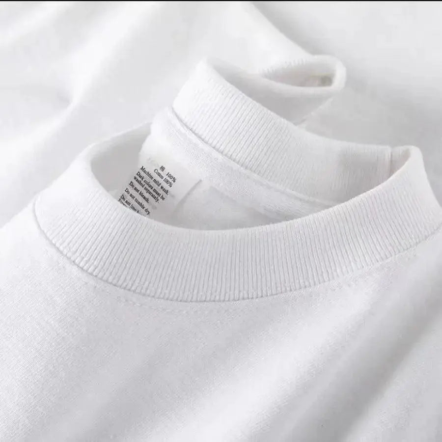 100% Cotton T-Shirt Men Women Solid Color O Neck Tops M-4XL - OurLum.com
