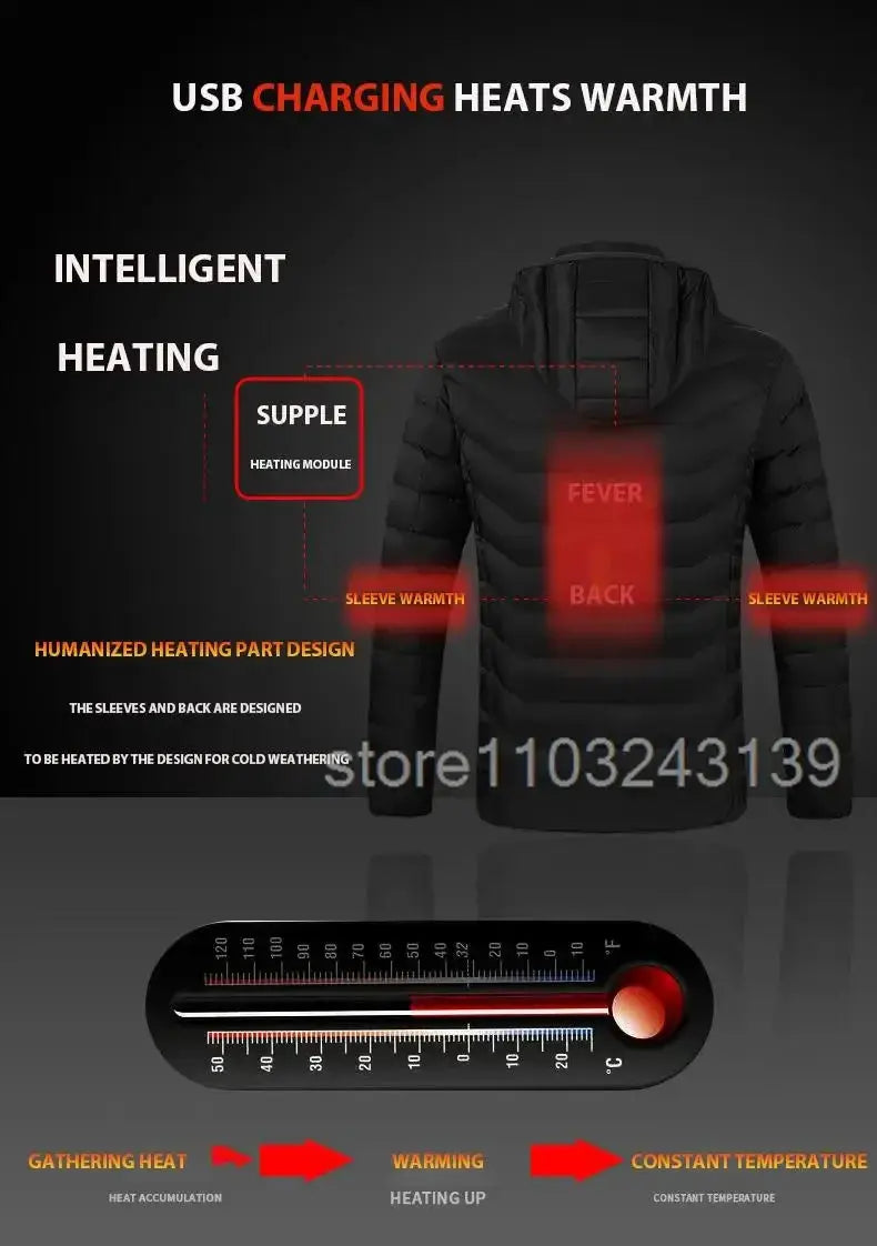 Warmth Heated Jacket for Men Outdoors — product view 20