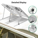 RVPOZWER 47in Adjustable Solar Panel Mount Bracket for Heavy-Duty RV Roof Stand