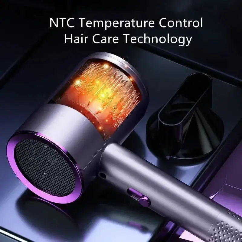 Professional Salon Hair Dryer 2000W Negative Ionic Fast Drying Low Noise Constant Temperature Blower for Home