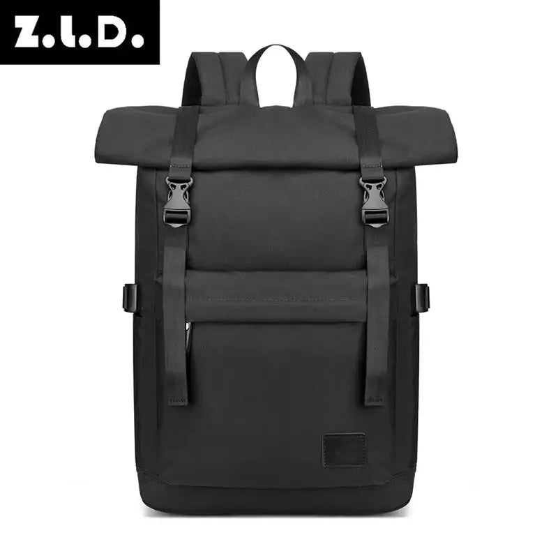 Men's 15.6 Inch Laptop Backpack Roll Top Waterproof School Bag Leisure Outdoor Travel Bag Stylish Commuting bag
