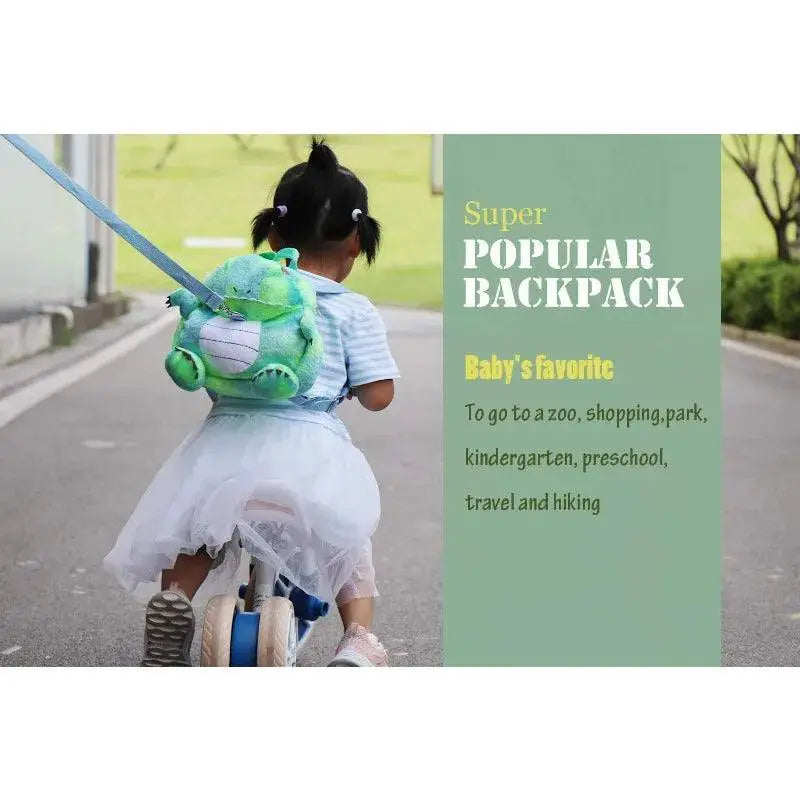 Cartoon Toddler Mini Backpack With Anti Lost Harness Bag