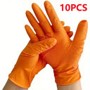 Heavy Duty Orange Nitrile Work Gloves