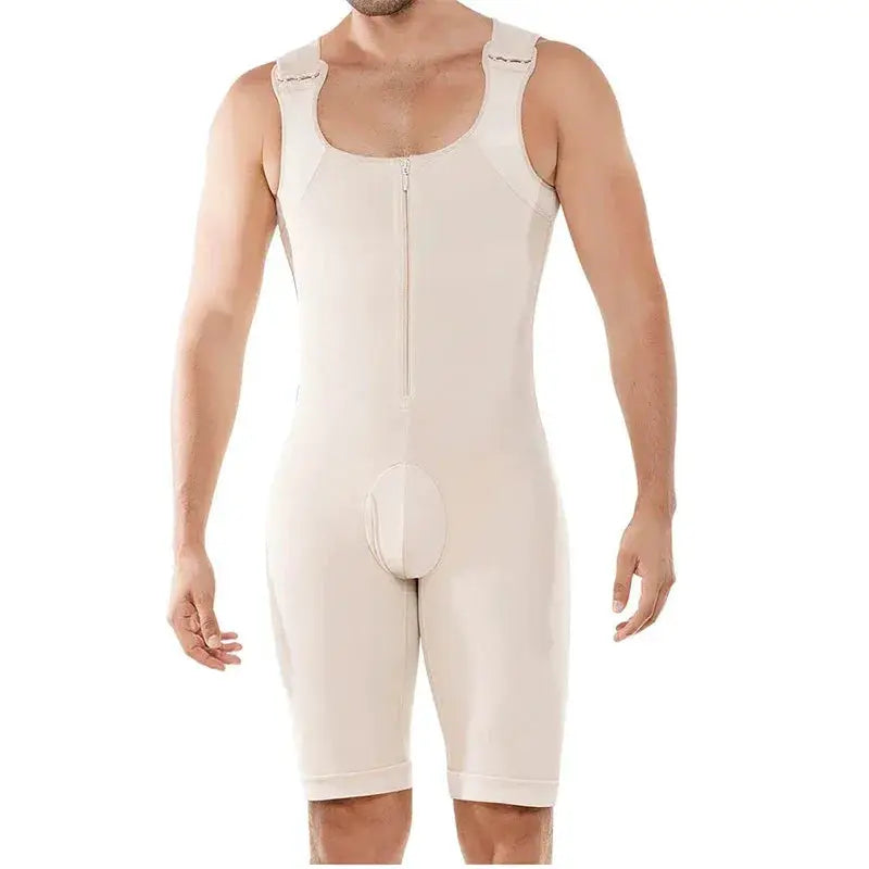Mens 6XL Tummy Control Shaper Vest Slimming Bodysuit For Men