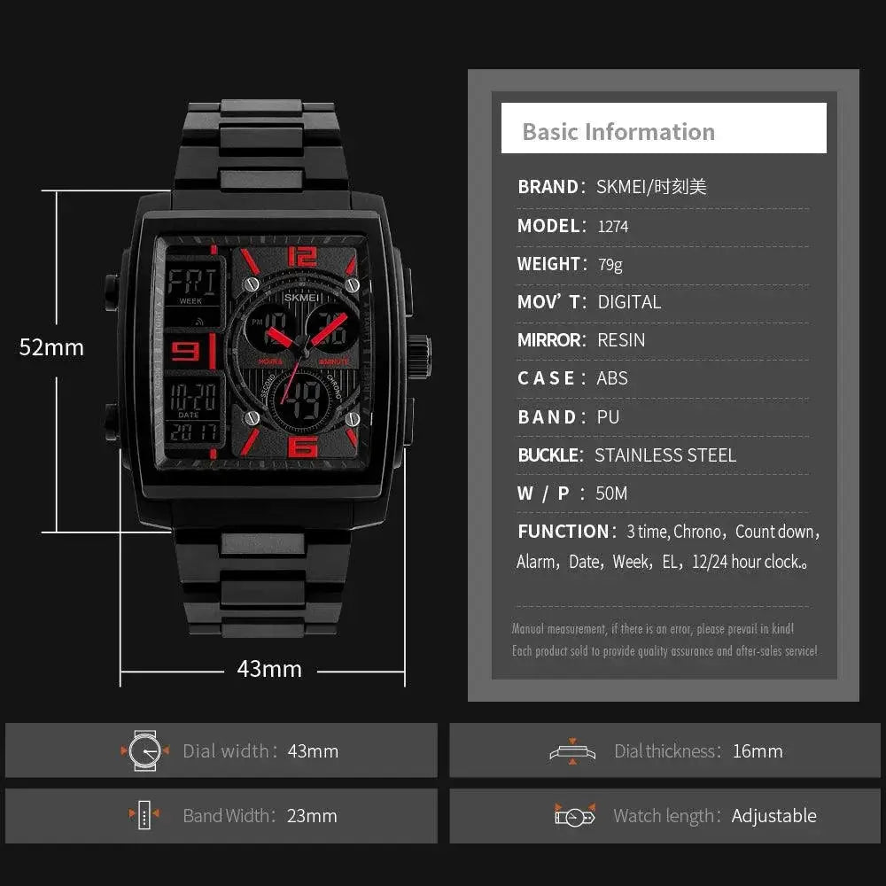 SKMEI Luxury Digital Wristwatch Ultimate Performance Style