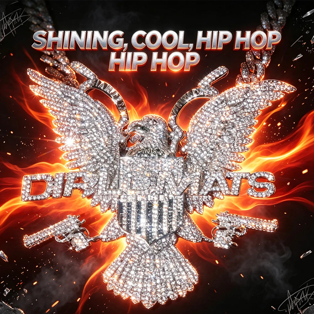 Iced Eagle Hip Hop Pendant