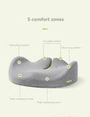 Lumbar Support Memory Foam Cushion for Office Chairs Comfort