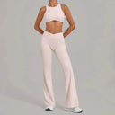 Yoga Set Women 2pc High Waist Crop Top Gym Ready