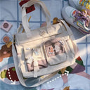 Waterproof Canvas Shoulder Bag: Stylish Functional Trendy Addition