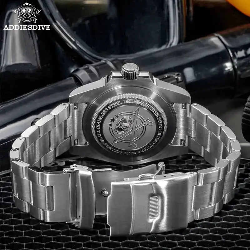 ADDIESDIVE 41mm Men's Quartz Watch Mineral Glass 200m Water Resistance Luminous Hands/Markers Japanese Movement Business Style