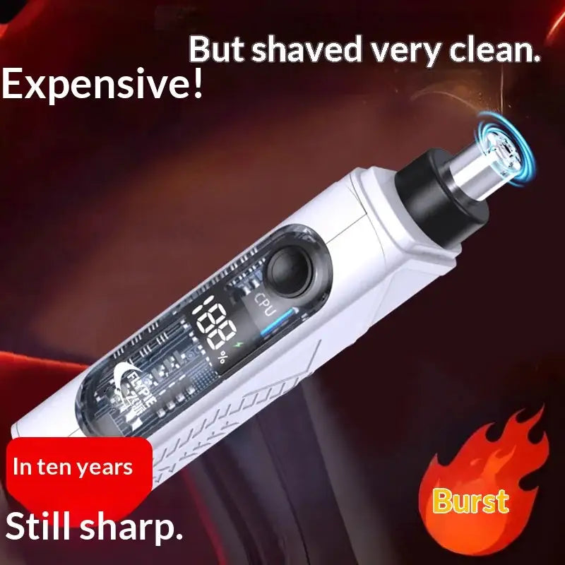 Rechargeable Nasal Trimmer & Facial Shaver for Men – Portable Grooming Device for Nose & Face