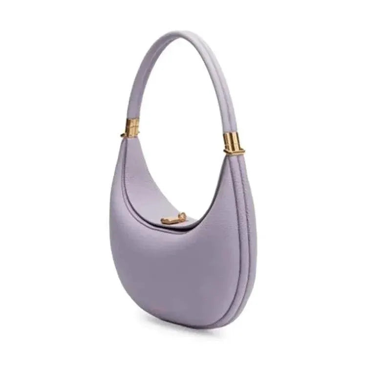 Leather Half Moon Shoulder Bag for Women — product view 8