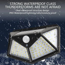 100LED Solar Wall Lamp Outdoor Waterproof Motion Sensor Lamp