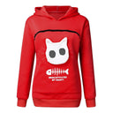 Cat Lover's Kangaroo Pouch Hoodie For Feline Fans Cozy
