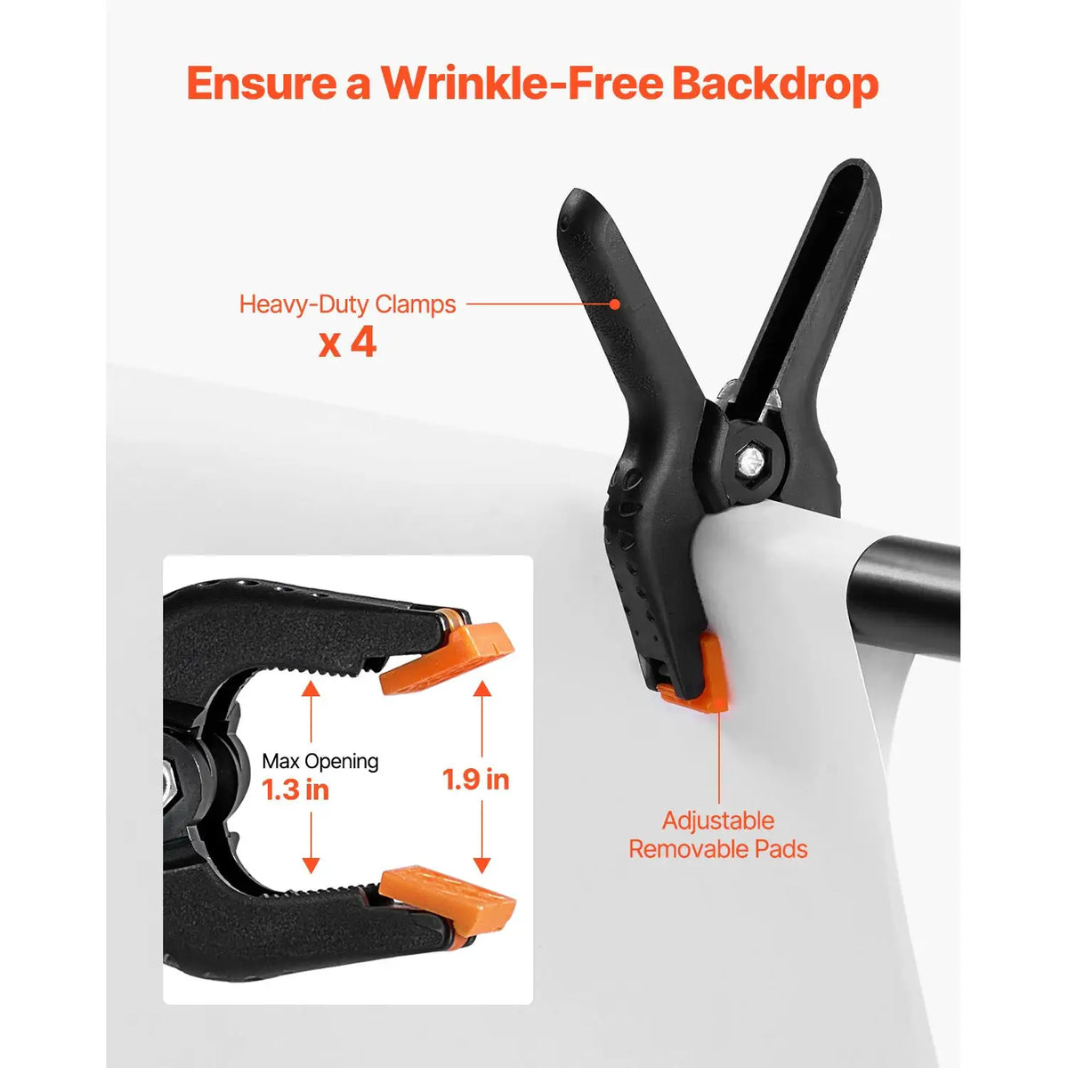 Heavy Duty Metal Backdrop Stand — product image 3