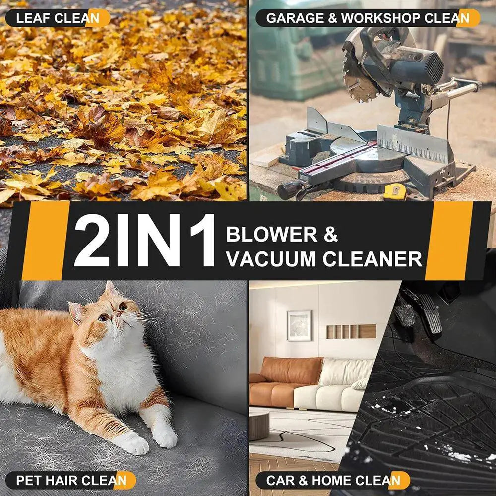 Lightweight Cordless 2 In 1 Leaf Blower And Vacuum Tool