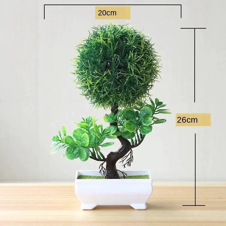 Artificial Bonsai Plants Lifelike Greenery For Decor