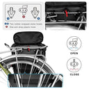 Rhinowalk 20L Waterproof Bike Pannier Bag Black