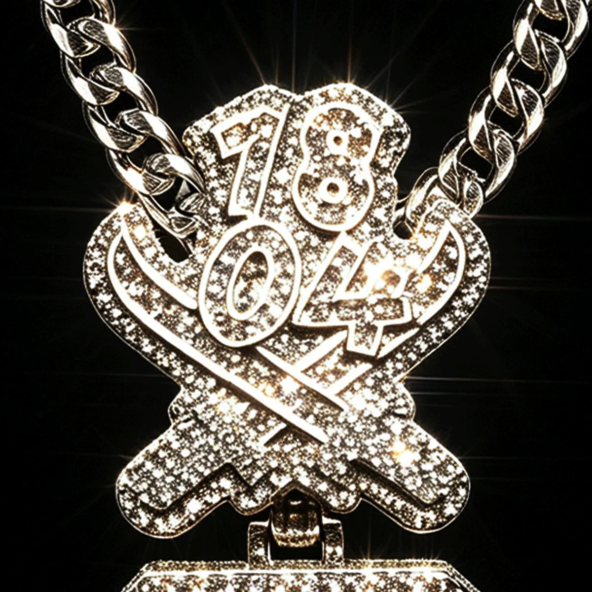 Iced Out Pendant Necklace K