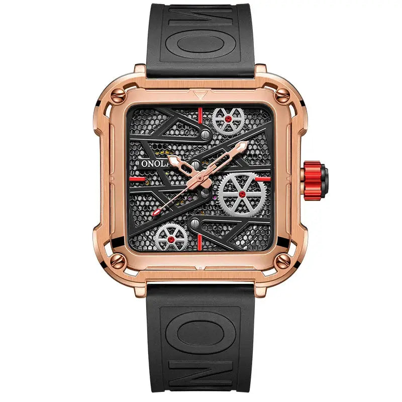 Gold Mens Skeleton Automatic Watch — product image 10