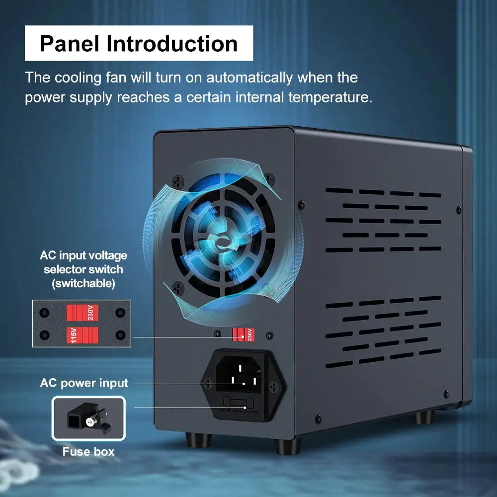 Wanptek DC Power Supply 30V 10A 5A Variable Bench Power Supply Adjustable Lab Power Supply 60V 5A 120V 3A Voltage Regulator