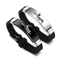 Couple Bracelets Set - Adjustable Stainless Steel