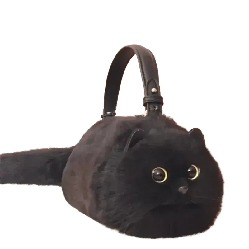 Lightweight Plush Cat Bag for School — product view 1