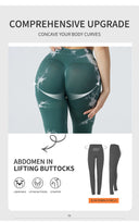 Tie Dye Leggings Seamless High Waist for Women Fitness Wear