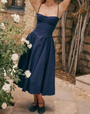 New Fashion Sexy Backless One Cut Collar Strap Dress