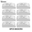1-10PCS SONOFF BASICR4 WiFi Smart Switch ESP32 Magic Switch Mode Reliable Safe EWeLink Remote Control with S-MATE2 Alexa Google