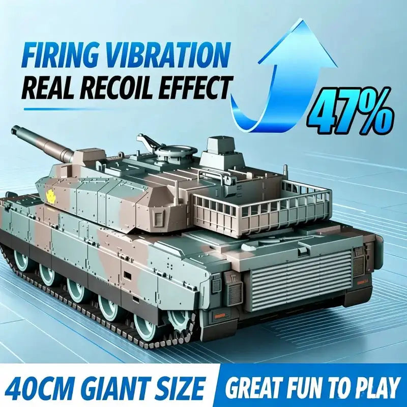 TONGLI RC Tracked Tank Toy with Shooting Function, Powerful — product view 2