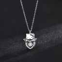 Hello Kitty Zircon Pendant Sparkling Elegance Jewelry