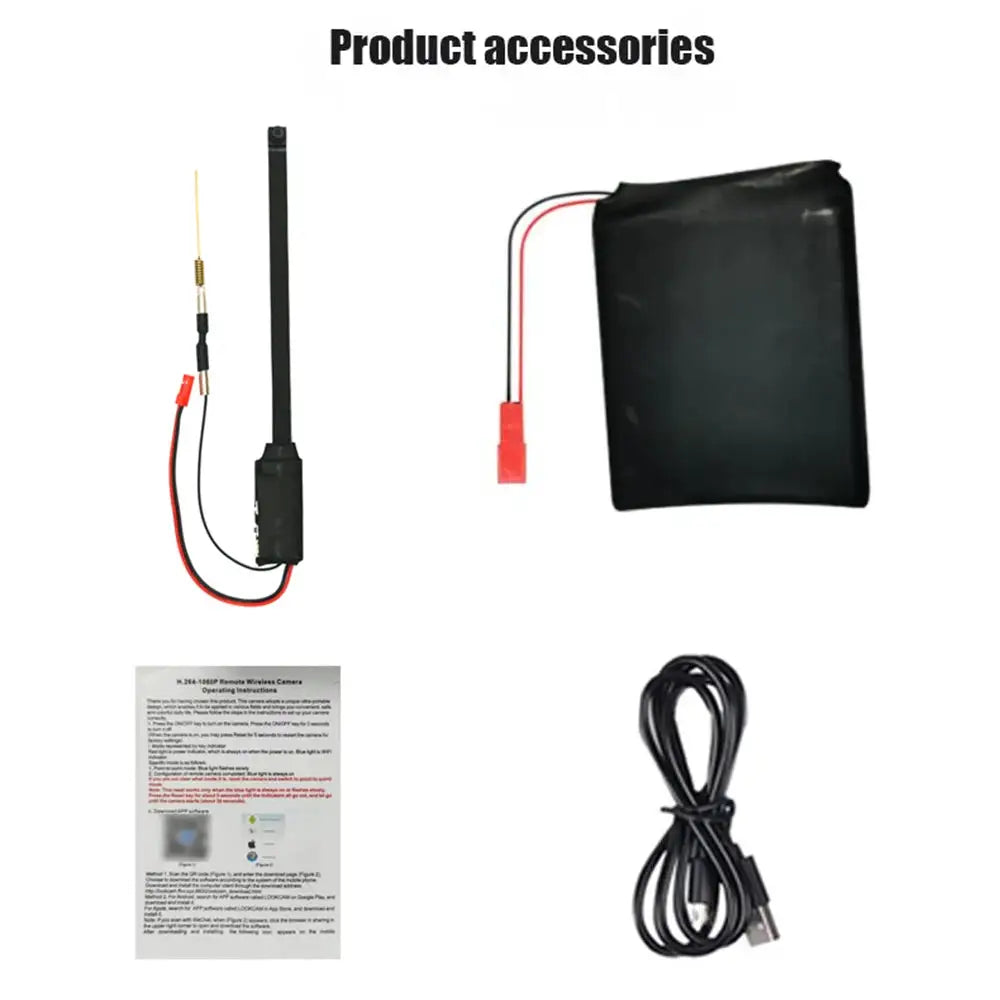 DIY HD 1080P WiFi Mini Camera Real-time Security Micro Camcorder P2P Wireless Webcam Loop Recording Support Remote Viewing