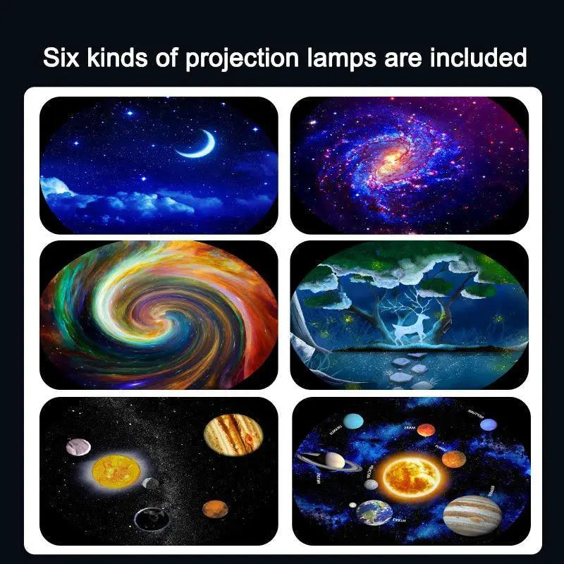 Starry Night Galaxy Projector 360 Degree Kids Night Light