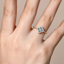 Moissanite Ring in Sterling Silver ATTAGEMS